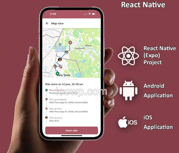 React Native拼车系统双端APP源码/汽车拼车共享应用源码