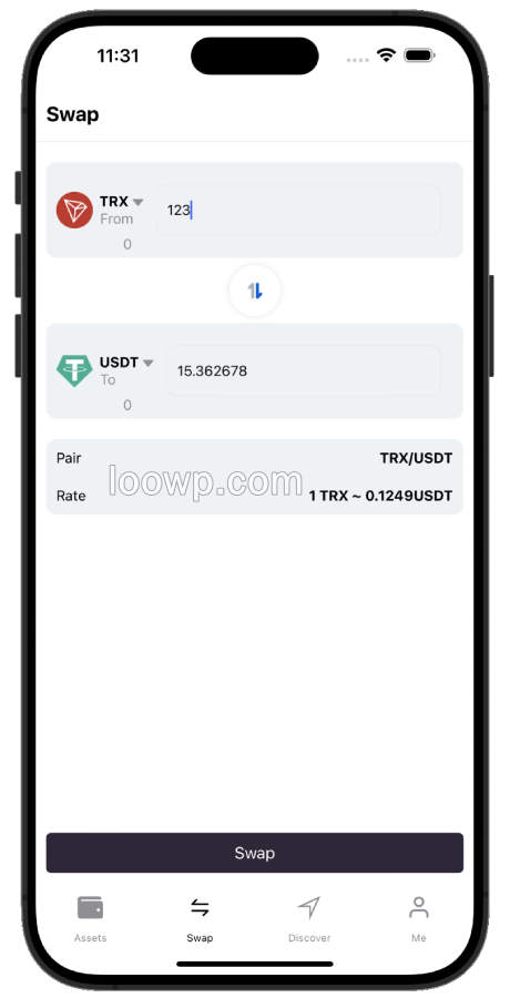 TRC20交易钱包管理系统React Native双端APP源码/代币交易/DApps集成