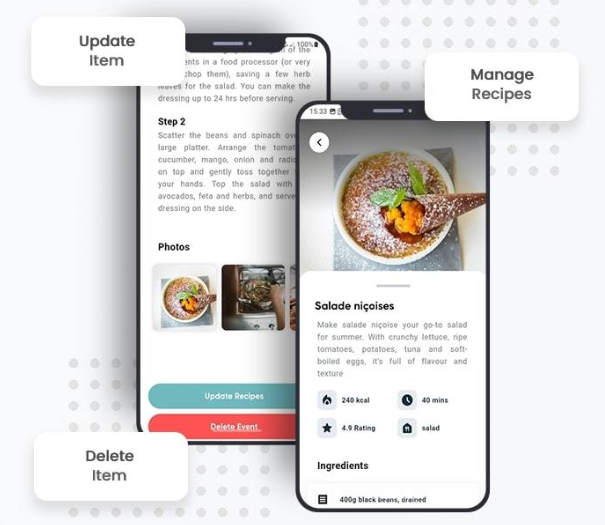 Flutter烹饪做法食谱分享APP源码/食谱管理源码/Android+iOS+后端