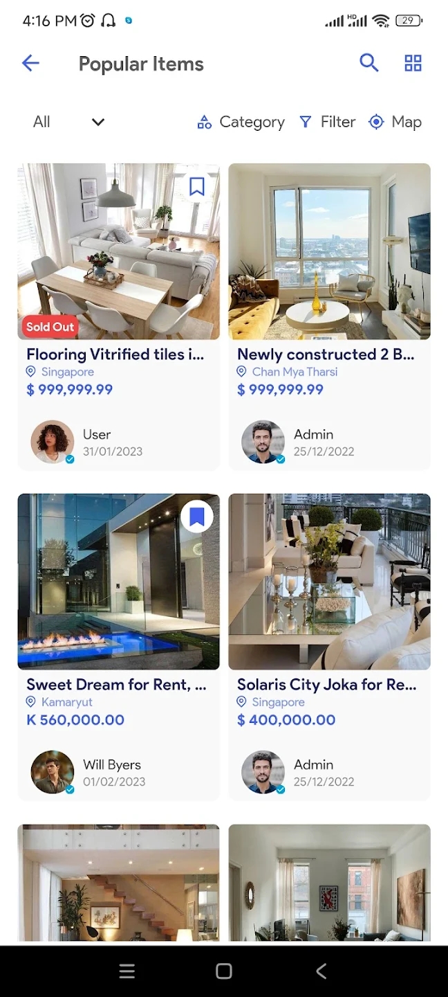 Flutter房地产买卖&租赁求租双端APP源码+Web前后端 - 文章相册插图