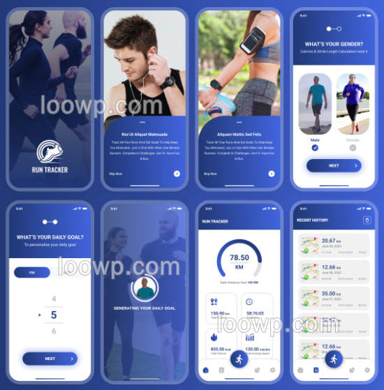 Runman含20语言跑步追踪器Android原生APP源码