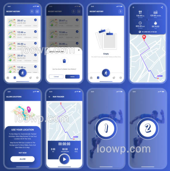Runman含20语言跑步追踪器Android原生APP源码