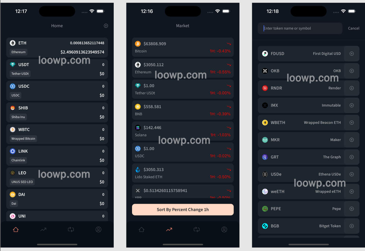 React Native以太坊Erc20加密钱包双端APP源码