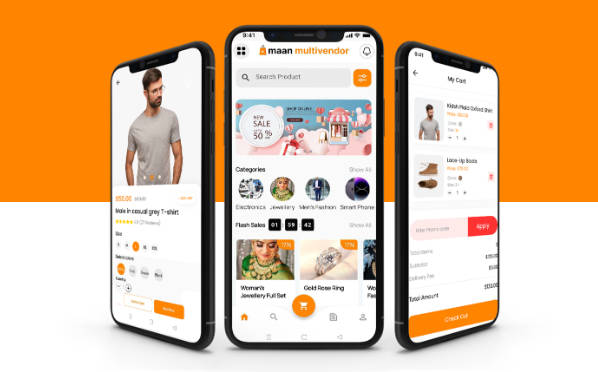 含50屏Flutter购物商城买家端APP源码(WP后端)