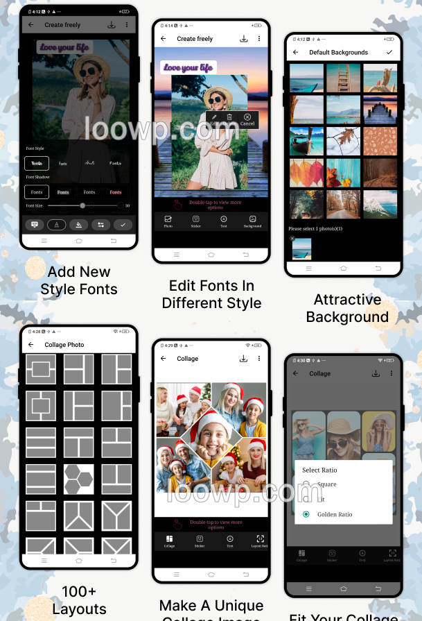 Android照片拼贴制作器APP源码/安卓照片编辑器APP源码