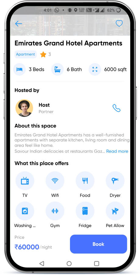 Flutter仿Airbnb掌上租房/掌上售房APP源码/房地产租售列表