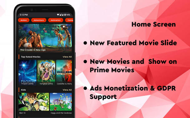 Andoird订阅制影视点播追剧APP源码(含Web后端)V1.5