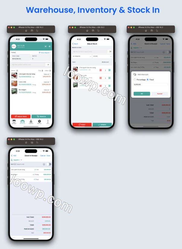 智能手机POS收银系统APP源码/带许可证授权系统/离线单机版