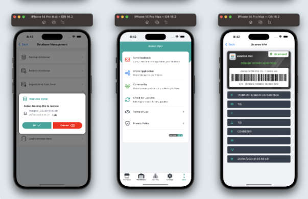 智能手机POS收银系统APP源码/带许可证授权系统/离线单机版