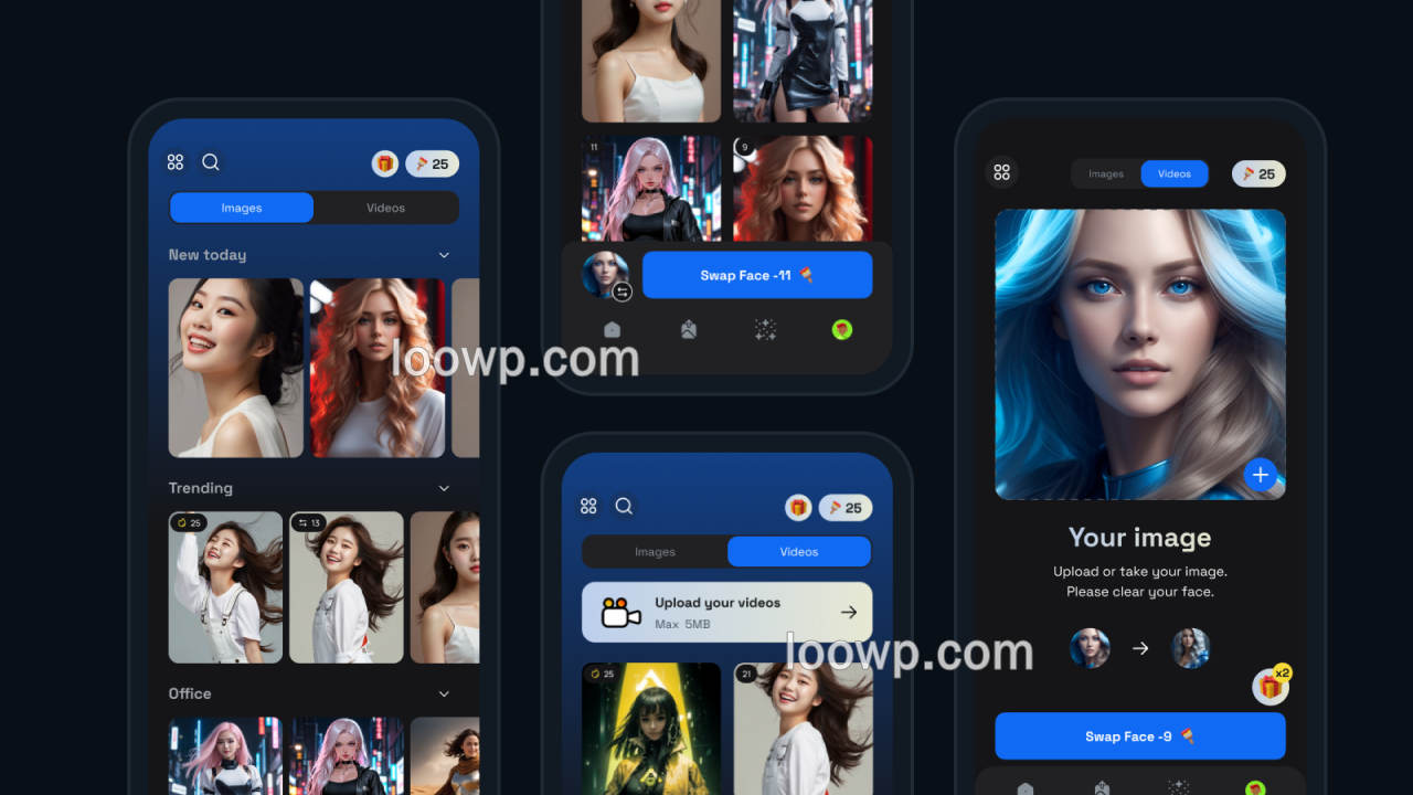 Flutter图片换脸和视频换脸APP源码/抠图去背景/图片编辑