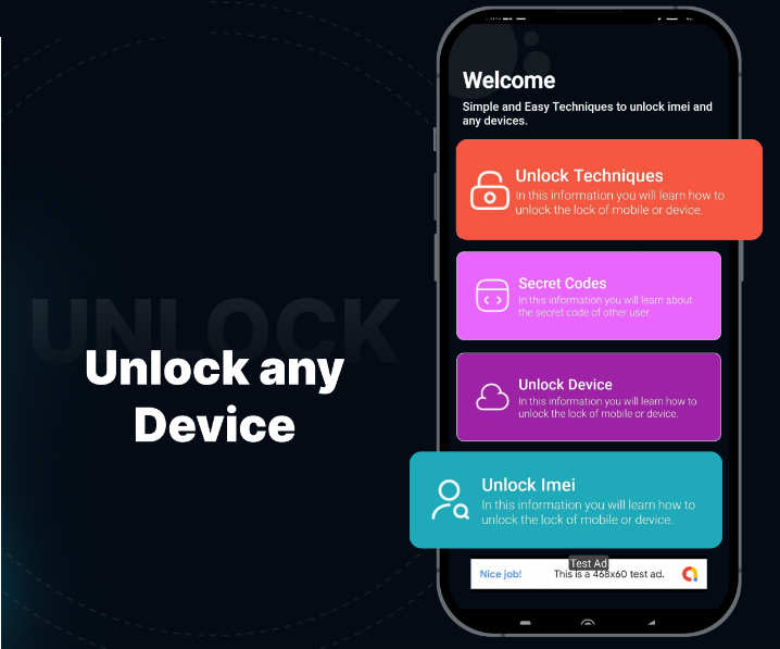 Android手机安全解锁码APP源码/设备解锁码/IMEI解锁