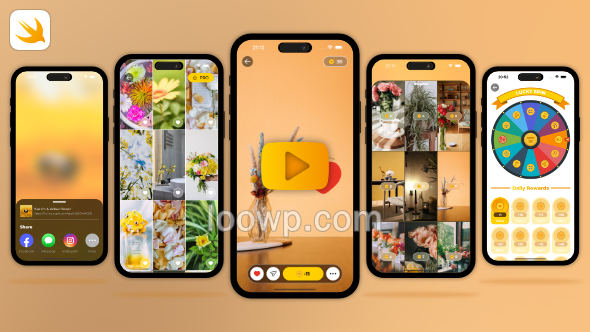 Swift高清4K手机壁纸应用iOS手机APP源码