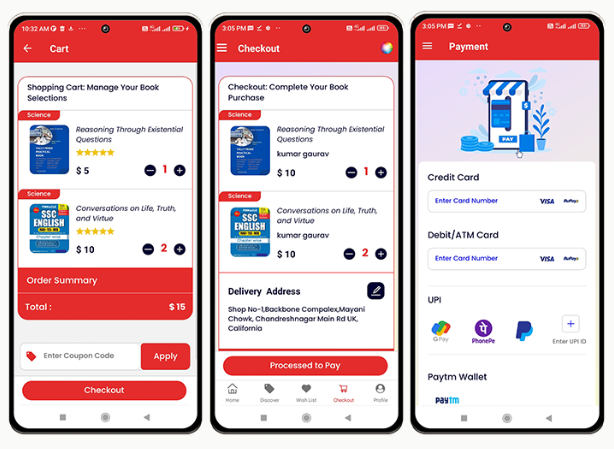 React Native电子书图书销售APP源码(仅UI含Android和iOS)