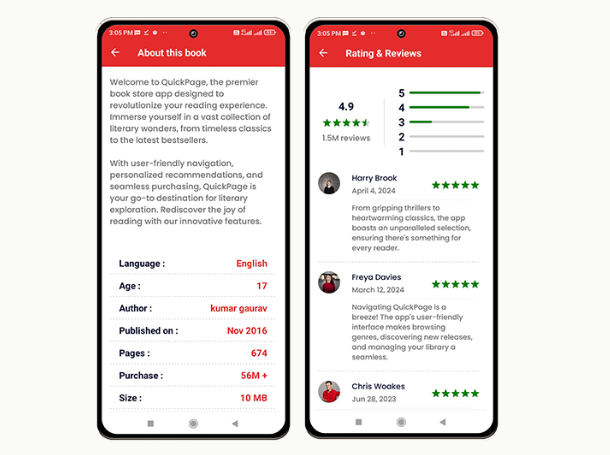 React Native电子书图书销售APP源码(仅UI含Android和iOS)