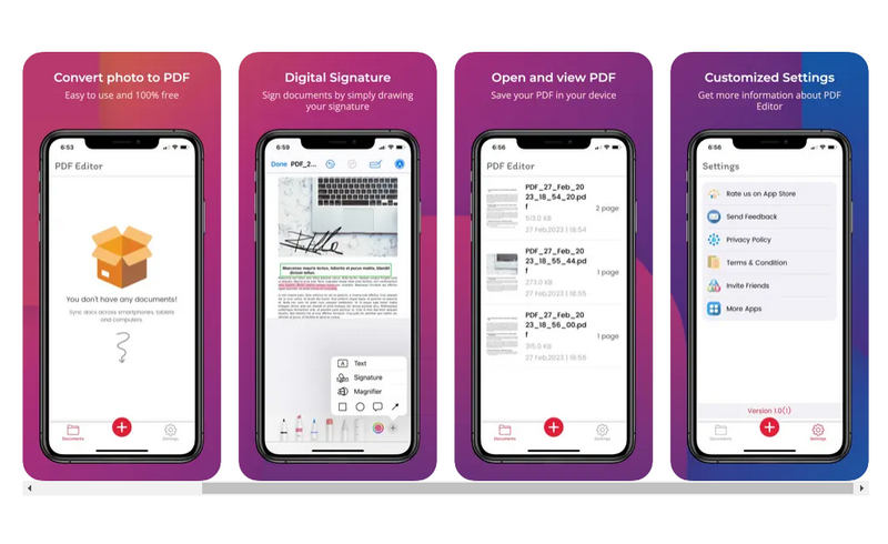 SwiftUI纸质文档扫描器iOS端APP源码/图片转PDF/无线打印