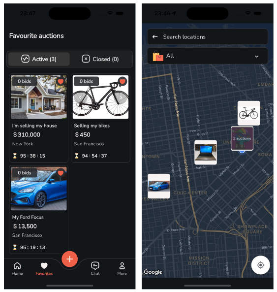 全开源Flutter二手物品拍卖平台APP源码(含Web前后端)
