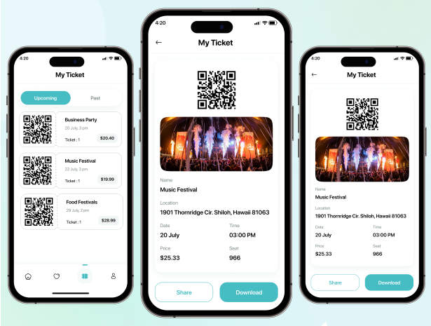 全开源Flutter活动策划管理/门票售票平台APP源码(NodeJS后端)