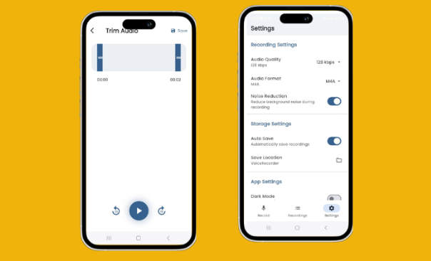 Android&iOS双端录音器和语音备忘录APP源码