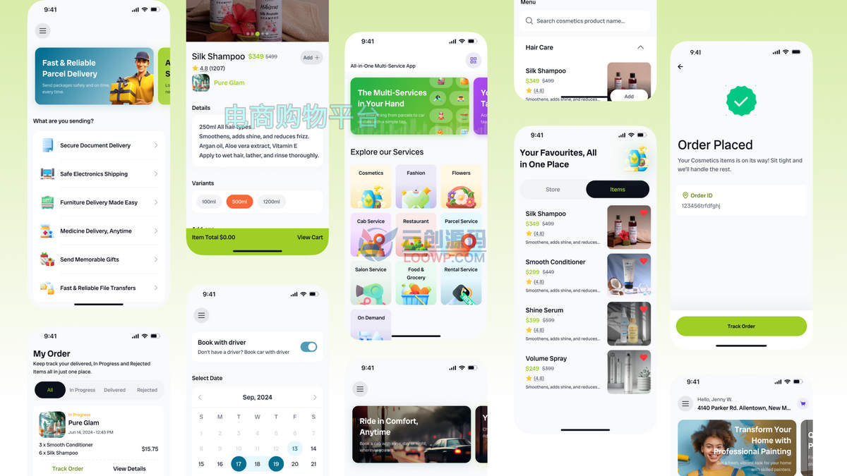 多商户外卖系统/同城跑腿/同城打车/汽车租赁/家政上门APP源码