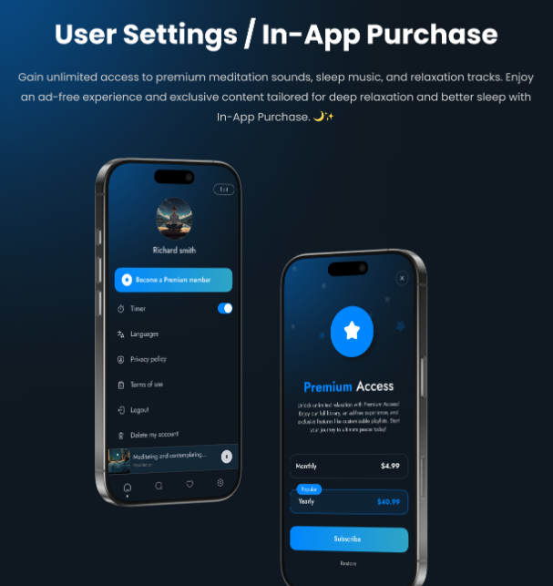 多语言Flutter冥想音乐&助眠声音点播APP源码(含Laravel后端)