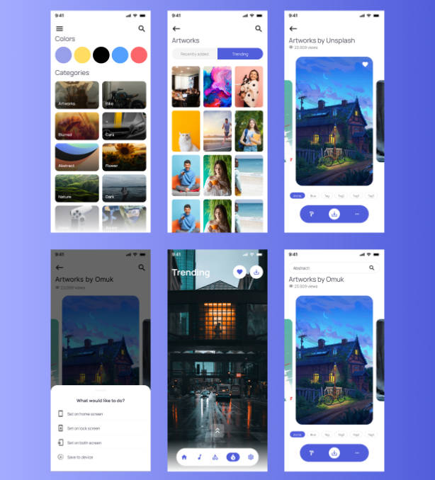 StunWall高品质Flutter手机壁纸应用APP源码