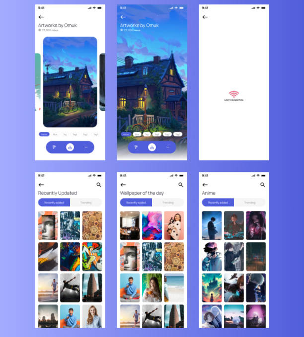 StunWall高品质Flutter手机壁纸应用APP源码