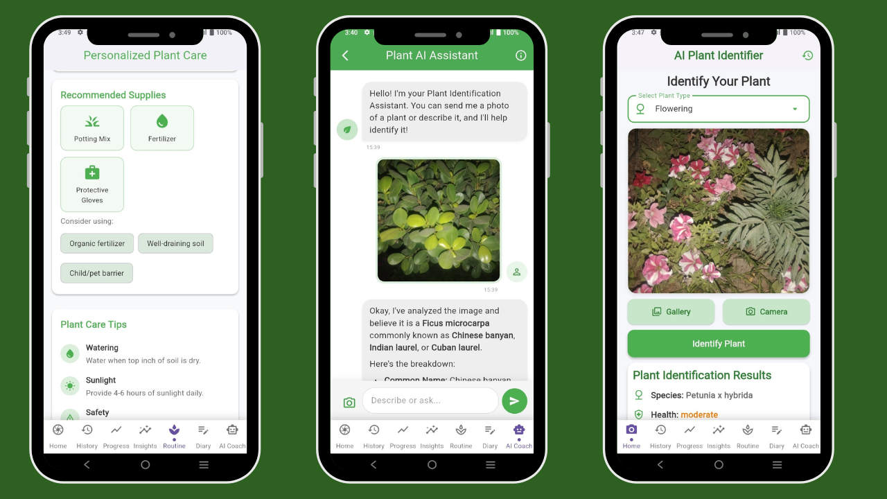 全开源AI植物识别器APP源码/AI识物APP源码/AI植物管理器(Android+iOS)