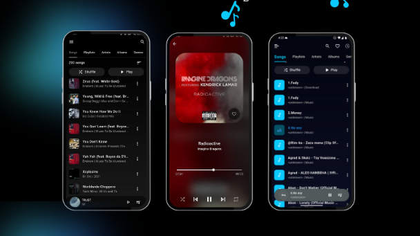 全开源Flutter手机音乐播放器APP源码/本地音乐播放器源码/含Android+iOS