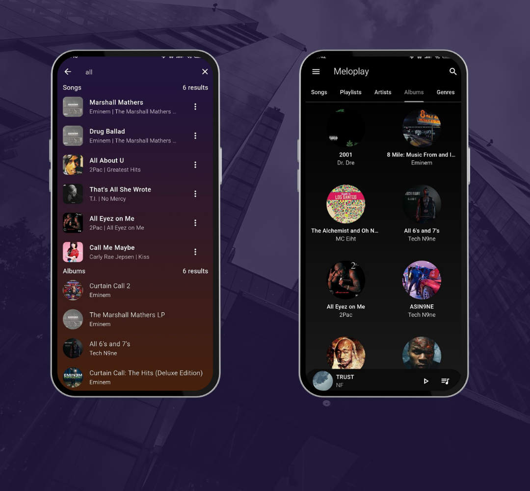 全开源Flutter手机音乐播放器APP源码/本地音乐播放器源码/含Android+iOS
