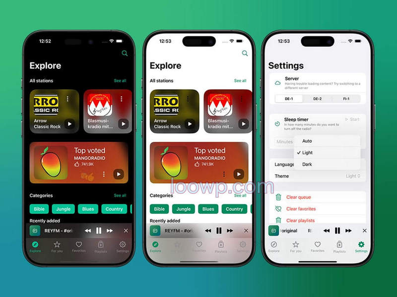 iOS在线电台流媒体应用APP源码(基于Swift+SwiftUI)