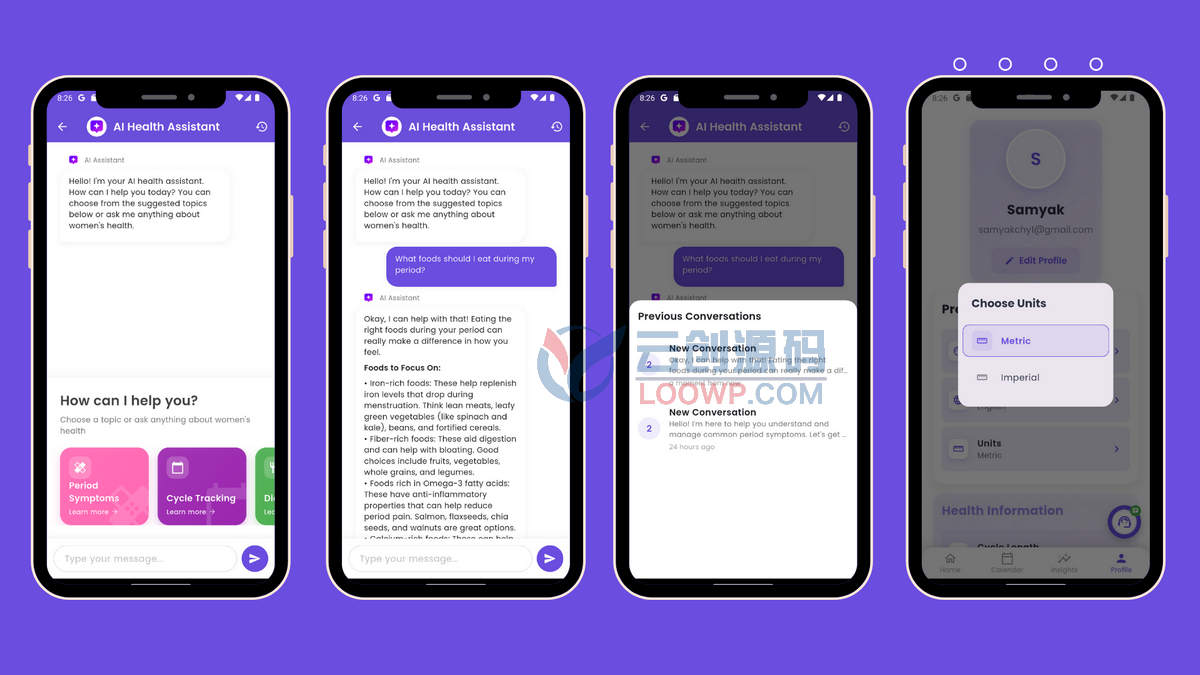 AI驱动Flutter女性经期追踪&健康管理APP源码(集成Gemini)