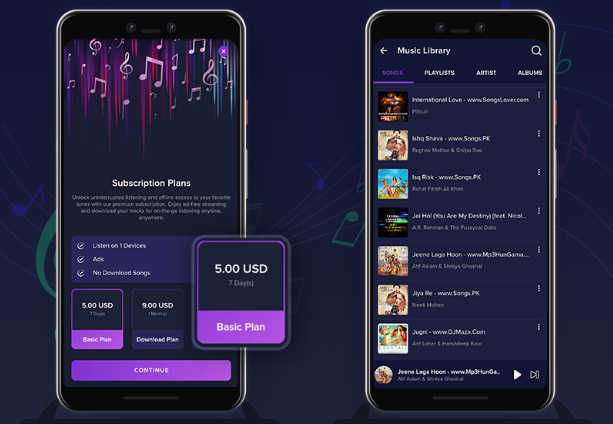 Android在线音乐播放器APP源码/付费订阅制/在线MP3歌单播放器源码