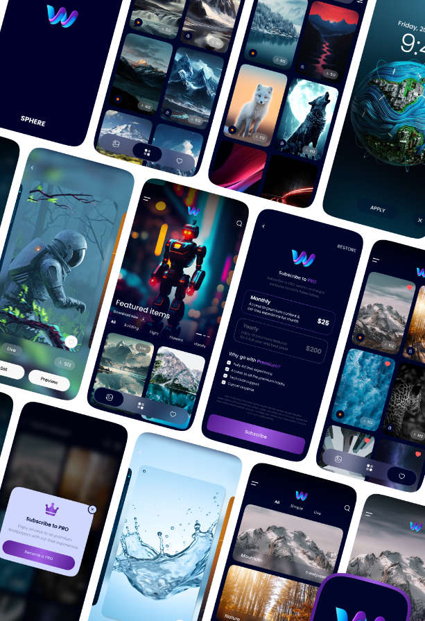 多语言SwiftUI实时视频壁纸APP源码 | iOS手机壁纸应用源码 | 带管理后端