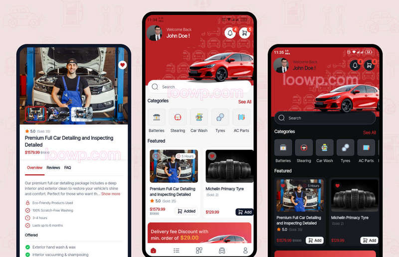 全开源Flutter汽车保养服务交易APP源码/技师接单APP(Web前后端+手机端)