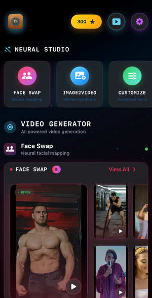 SwiftUI一站式AI换脸&AI视频生成器iOS源码/图片转视频/文生视频