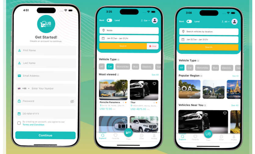 自驾车租赁预订App源码/Flutter网约车源码/游艇租赁/后端+App