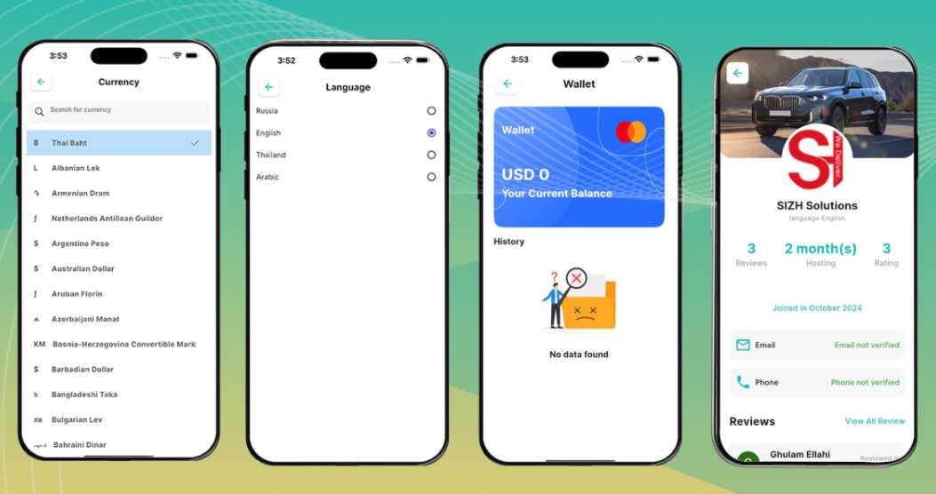 自驾车租赁预订App源码/Flutter网约车源码/游艇租赁/后端+App