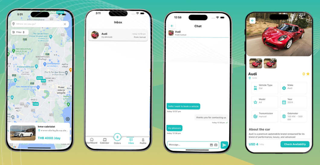 自驾车租赁预订App源码/Flutter网约车源码/游艇租赁/后端+App
