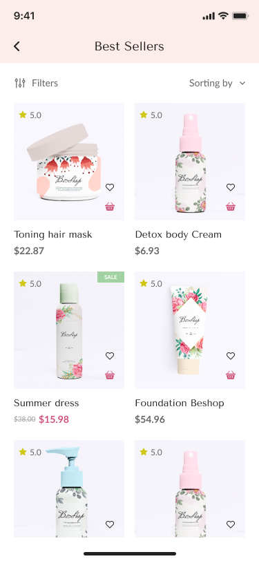 React Native美妆产品跨境电商APP源码/含Laravel后端