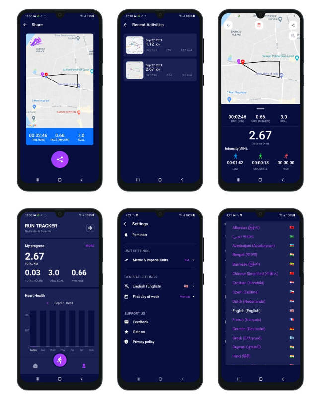 全开源Flutter健身计步器APP源码/全功能健康管理APP/40语言