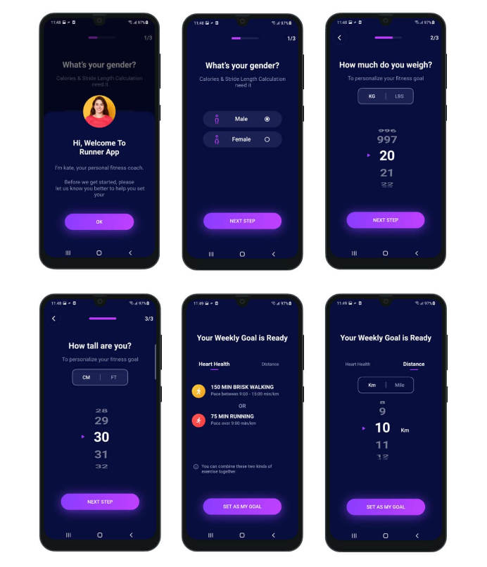 全开源Flutter健身计步器APP源码/全功能健康管理APP/40语言