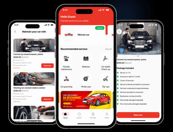 全开源汽车保养服务预约App源码/App+Node JS后端