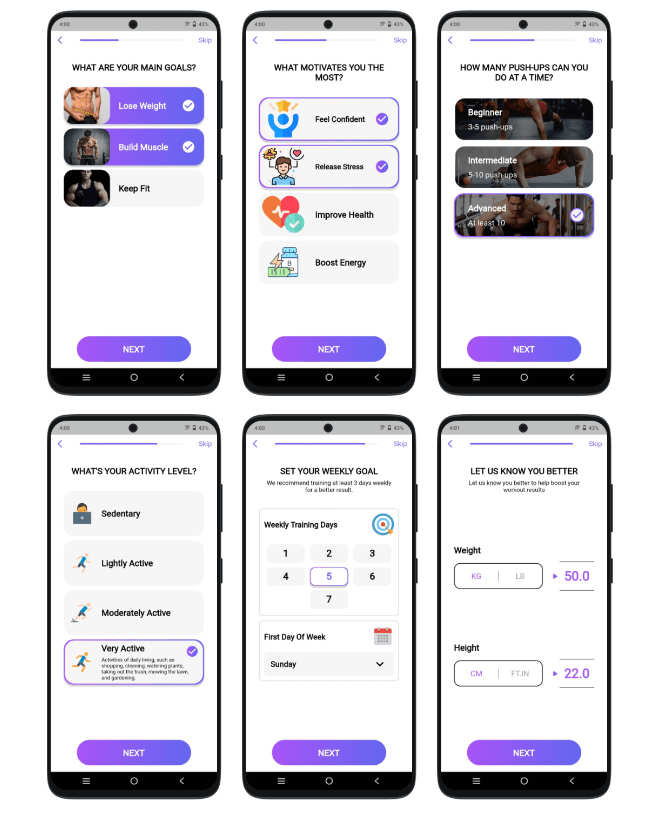 全开源Flutter居家健身助手APP源码(Android+iOS)