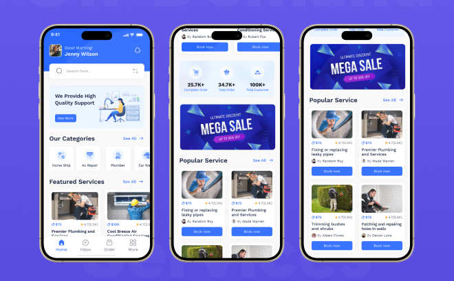 Flutter多商户家政上门服务App源码(含管理后台)