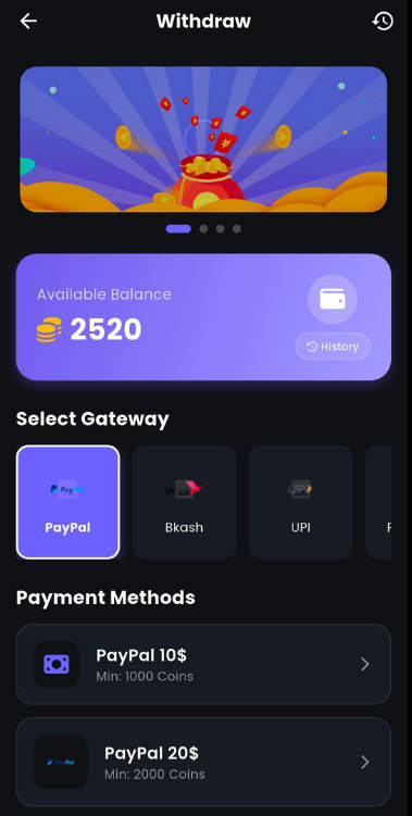 Flutter游戏试玩看广告做任务赚钱APP源码(带PHP后端)