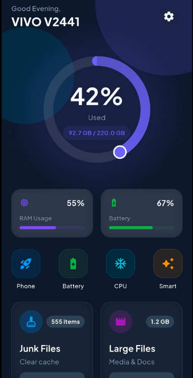 AI手机清理大师App源码/跨平台文件管理Flutter源码/广告变现