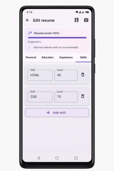 AI简历分析器APP源码_原生Android端_Kotlin+Jetpack Compose