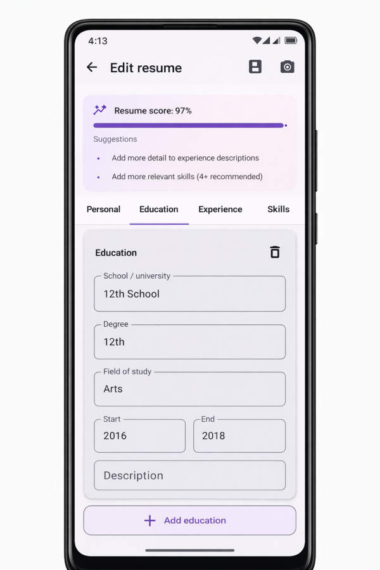 AI简历分析器APP源码_原生Android端_Kotlin+Jetpack Compose
