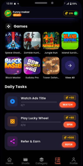 多模式变现APP源码_4K壁纸+短视频+游戏赚币+广告联盟