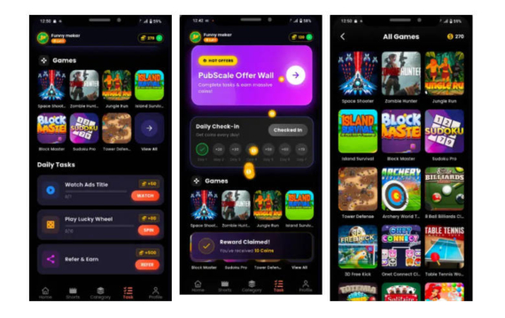 多模式变现APP源码_4K壁纸+短视频+游戏赚币+广告联盟